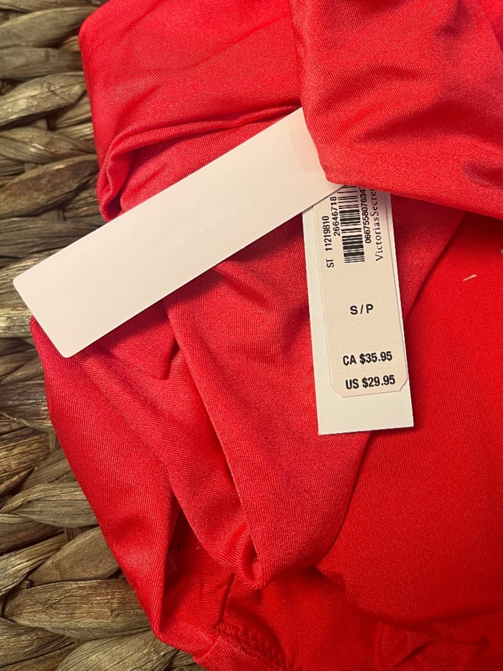 Victoria's Secret Twist Vibrant Push-Up Bikini Swim Twist Set Red NWT Beach Pool - Picture 8 of 8